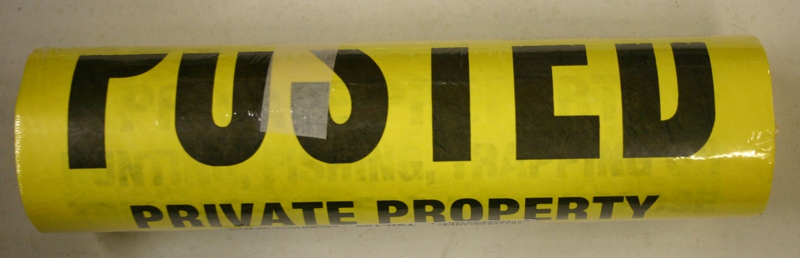 100 Ct. Roll Tyvek POSTED PRIVATE PROPERTY SIGNS