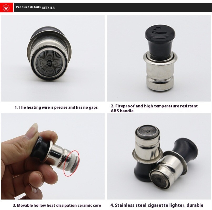 Car Interior Cigarette Cigar Fag Lighter Element Plug Replacement 12V 1pcs