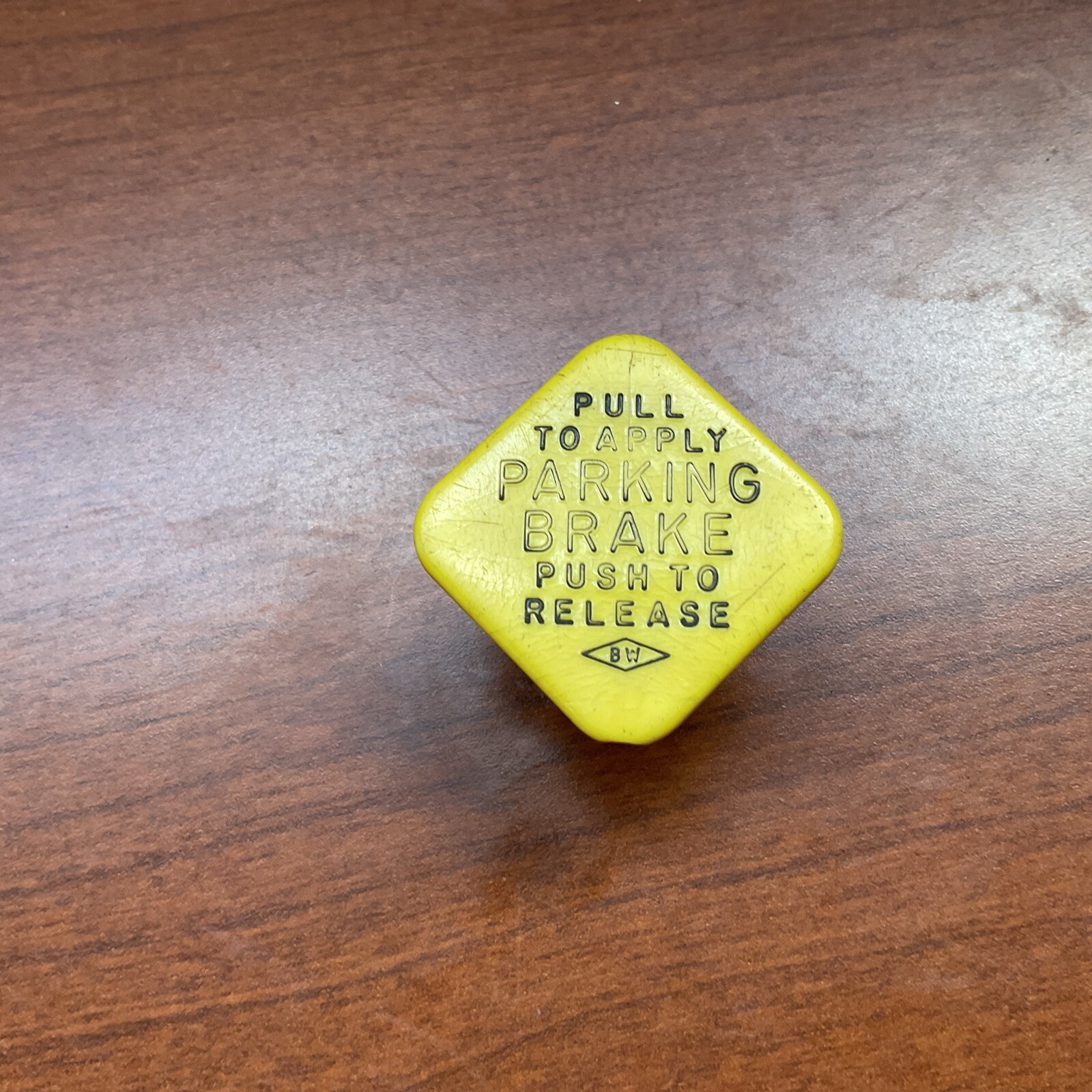 Used School Bus Truck Yellow Air Brake Knob, 248503, No Box, Free Shipping