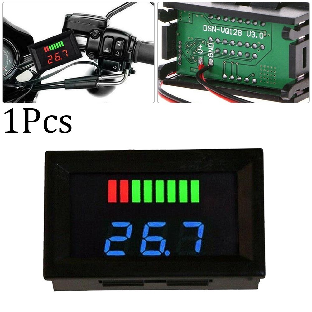 New Practical LED Digital Voltmeter 12V-72V Display For Car Lithium Batteries