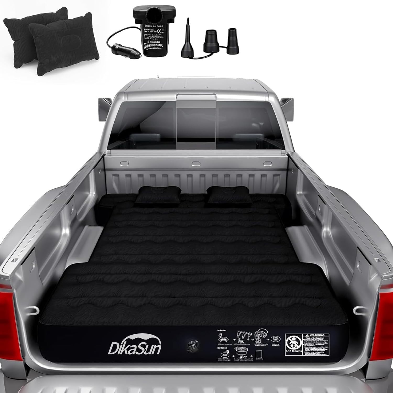Inflatable Truck Bed Air Mattress for Full Size Short Truck Bed, 5.5-5.8ft