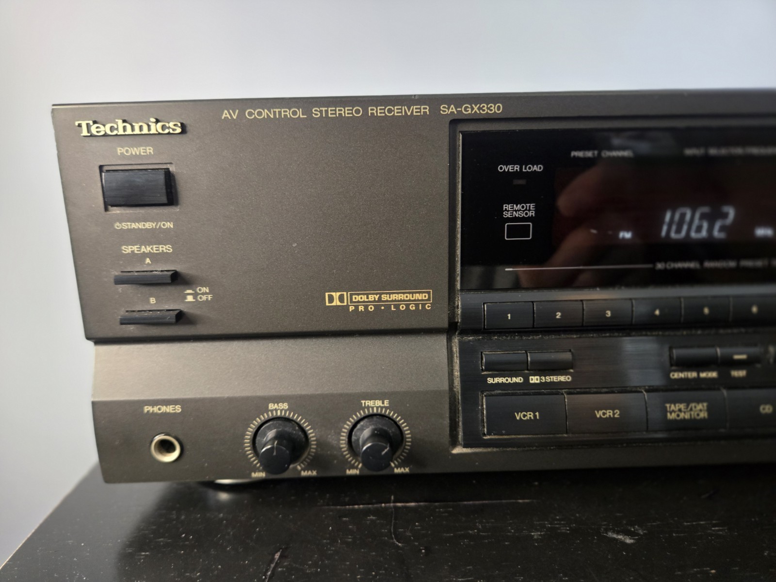 Technics SA-GX330 AV Control Stereo/VCR/CD/PHONO Receiver. READ