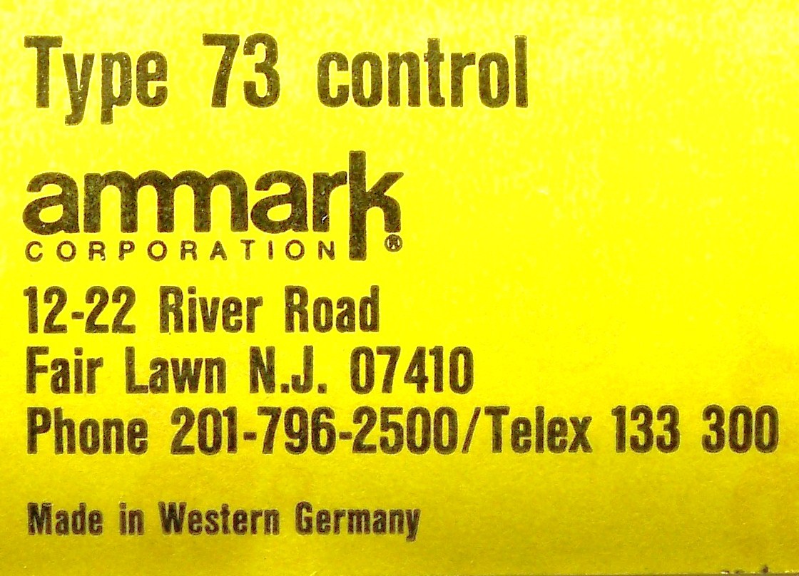AMMARK TYPE 73 NOS HVAC VALVE CONTROLER WITH REMOTE SENSOR