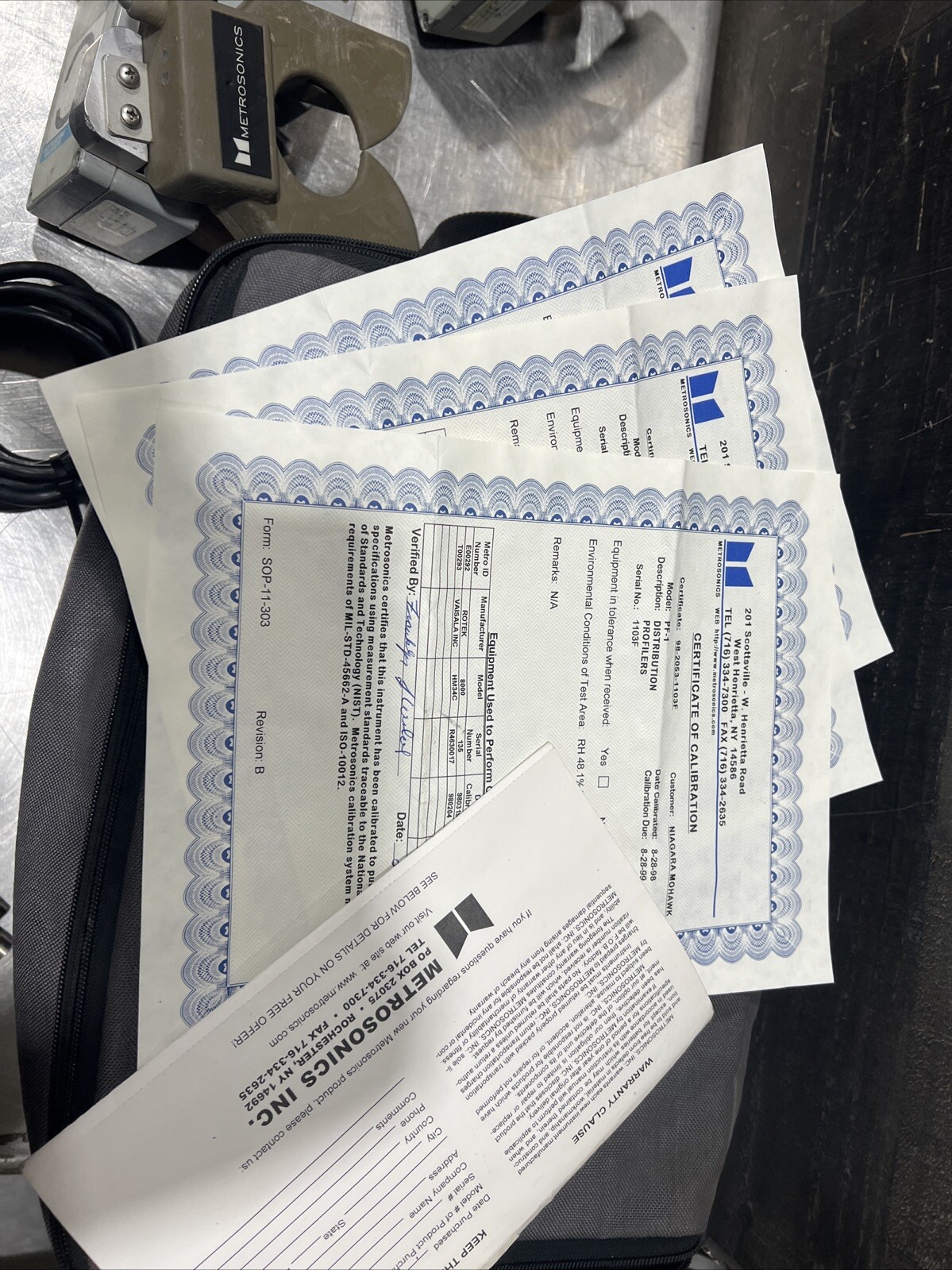 Metrosonics Distribution Profiler Pf-1 Used Surplus