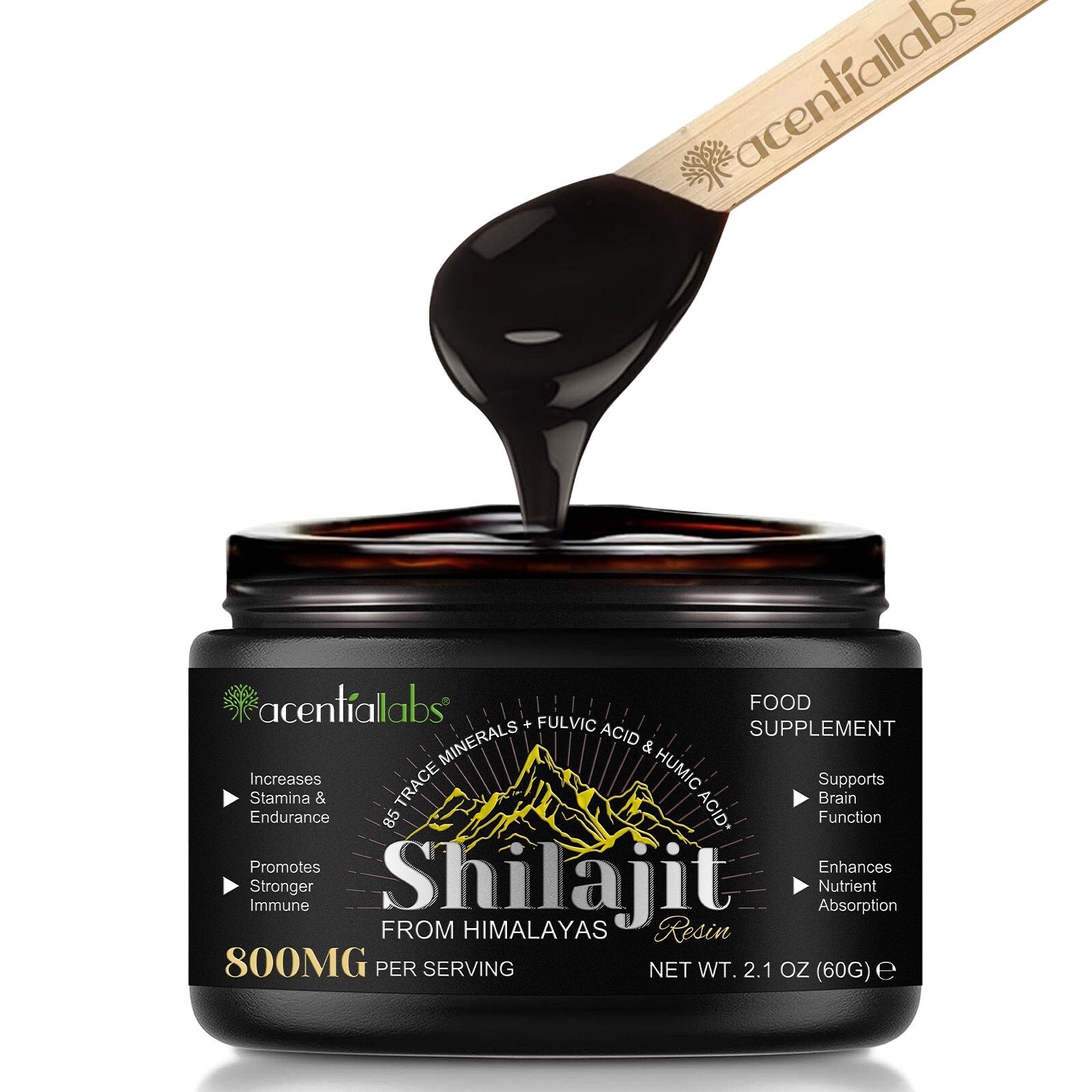 Pure 100% Himalayan Shilajit, Soft Resin, Organic, Extremely Potent Fulvic Acid