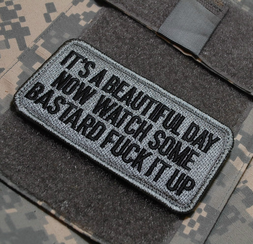 KANDAHAR WHACKER© JSOC USMC FORCED RECON SSI: Bästárd-Fü©k-up-a-Beautiful-Day