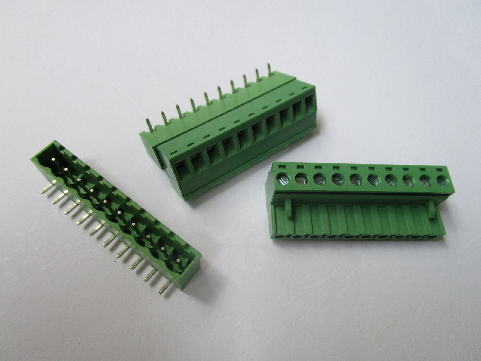 50 pcs Close Angle 10 pin 5.08mm Screw Terminal Block Connector Plugbale Type