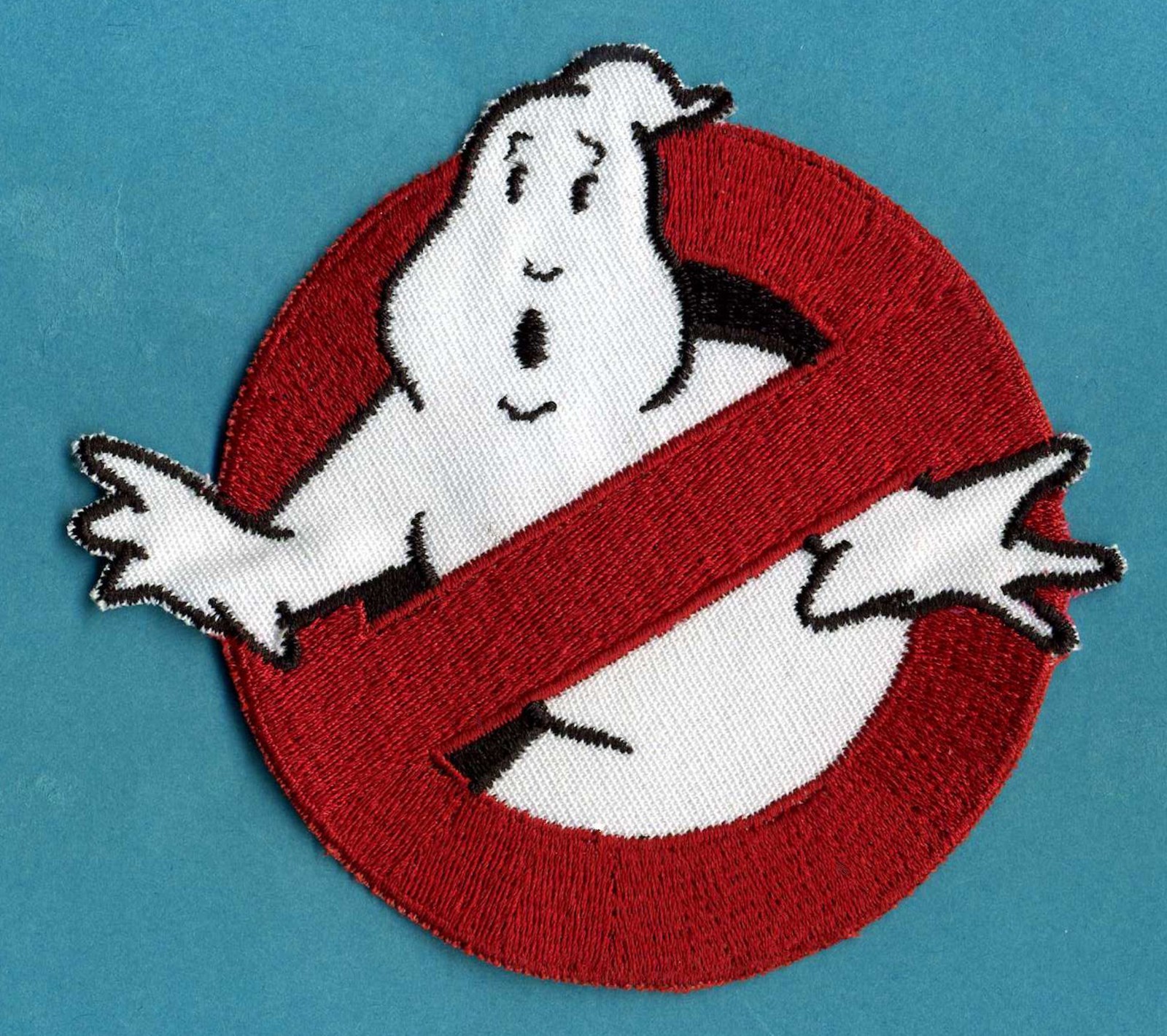 Ghostbusters 1 style No Ghost Embroidered Iron On Patch