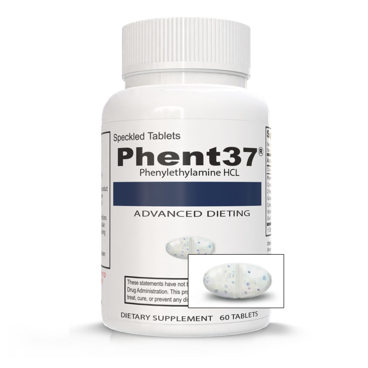 1 Bottle - Phent37 - Diet Pills Fat Burner - Weight Loss - Appetite Suppressant