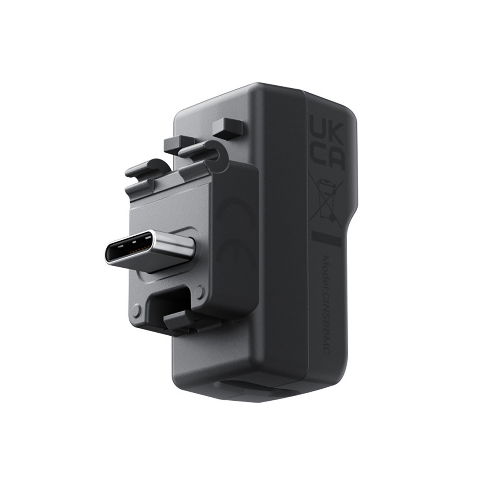 For Insta360 X4 Camera Mic Adapter Audio Microphone Adapter USB Type-c Charging