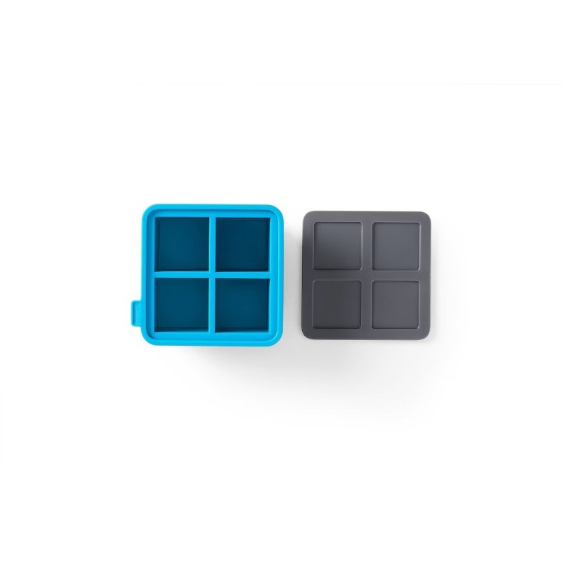 King Cube Ice Cube Tray with Lid: Silicone Whiskey Ice Mold