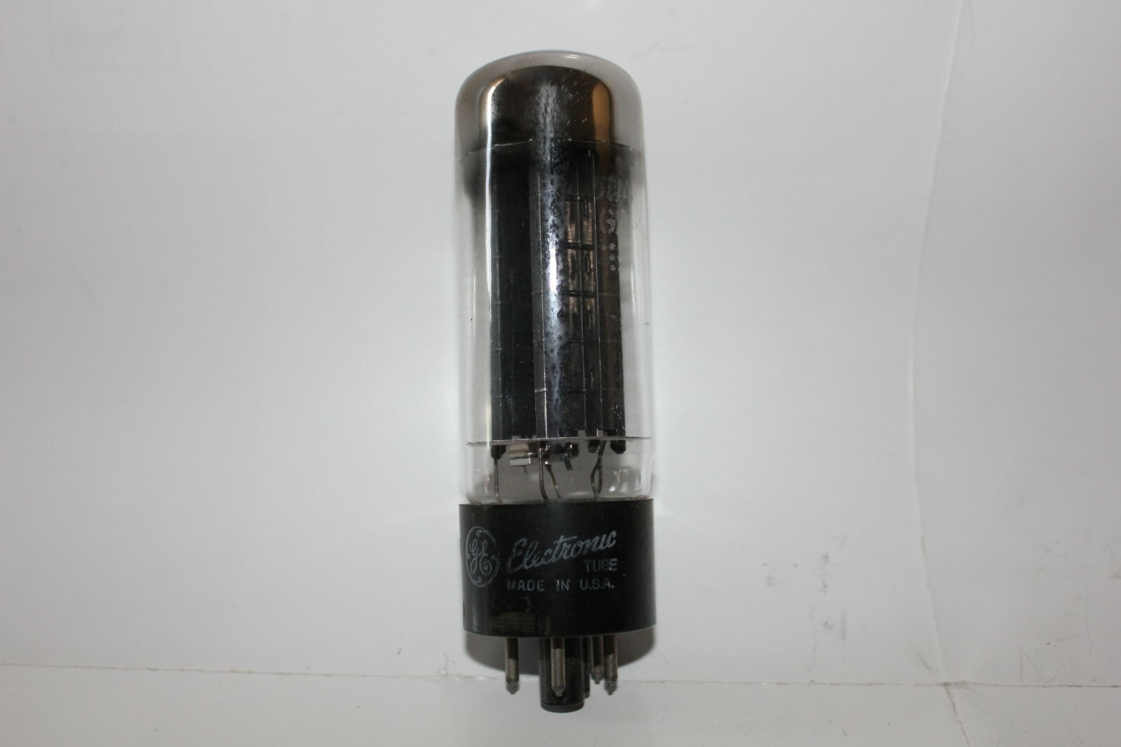 1 x GE 5U4GA rectifier vacuum tube, Black Plate, Tested Good !