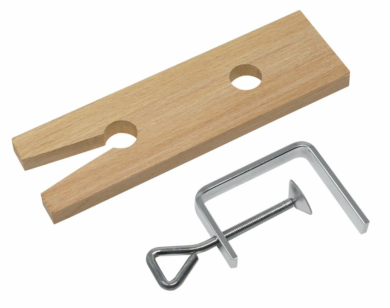 JEWELERS V-SLOT BENCH PIN WOOD BENCH V SLOTTED WITH CLAMP FOR WORKBENCH