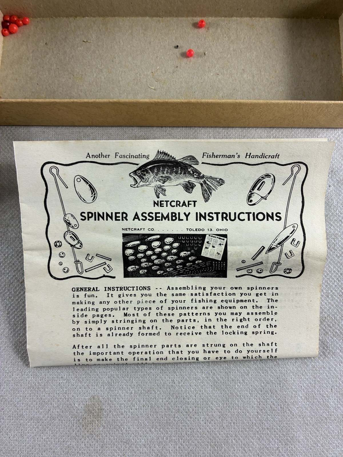 Netcraft Spinner Making Kit Circa 1950