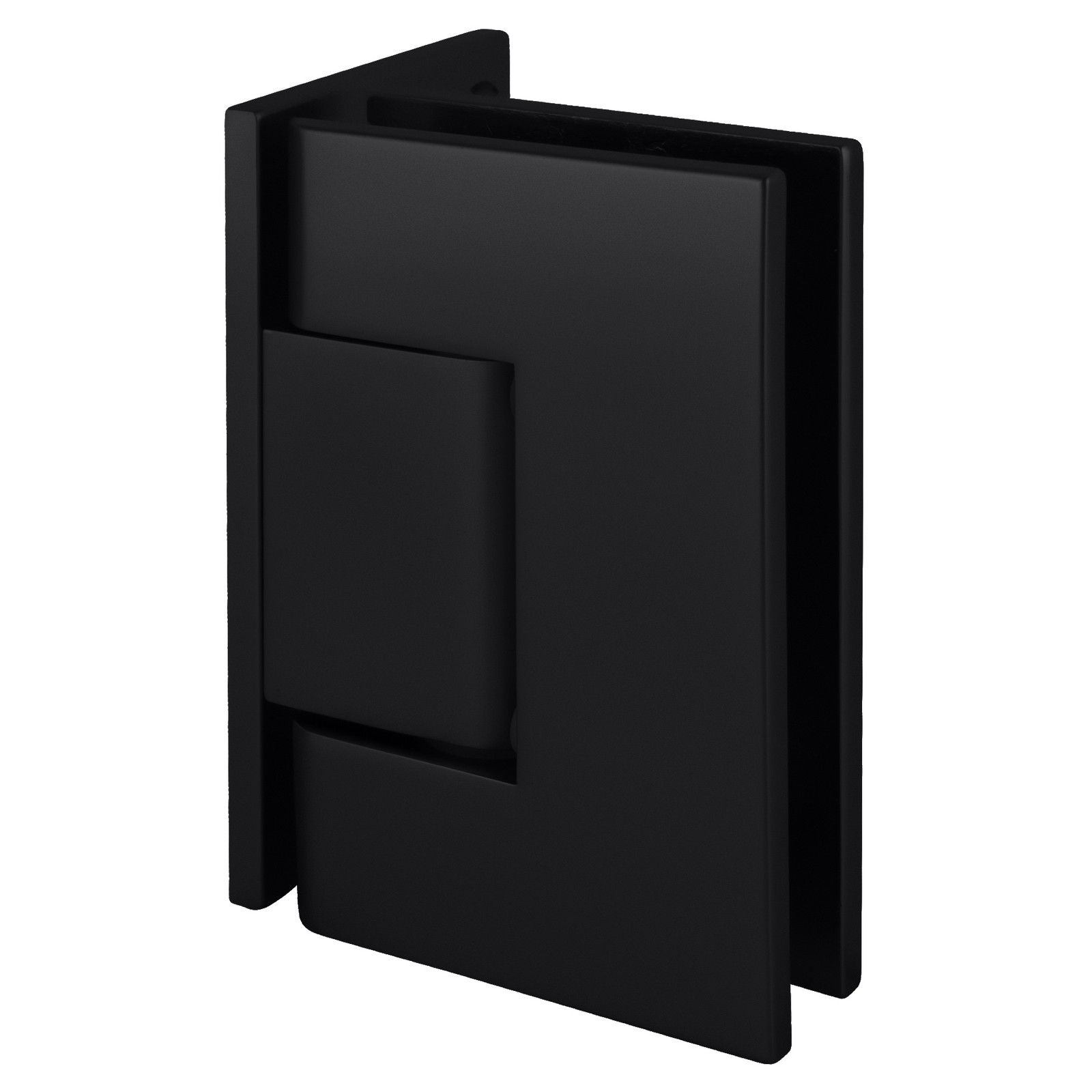 CRL Wall Mount Offset Hinge Matte Black for 5/16" to 1/2" Glass
