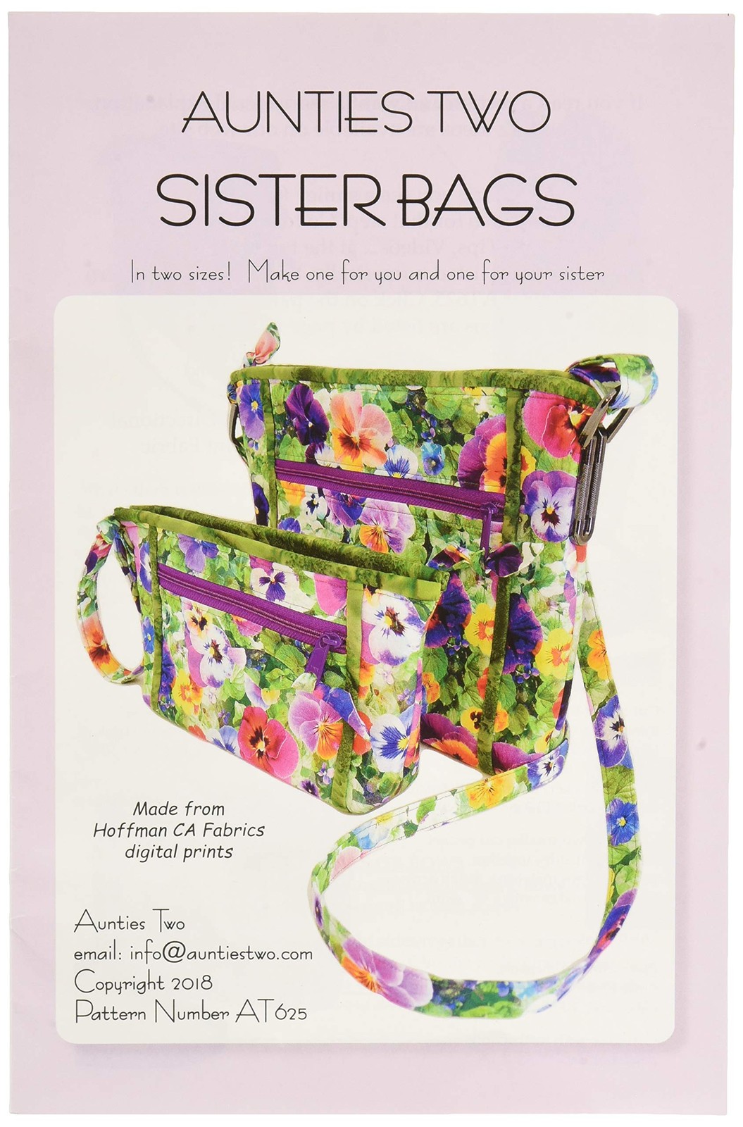 Sister Bags Sewing Pattern for Wristlet, Messenger Bag, and Zippered Purses