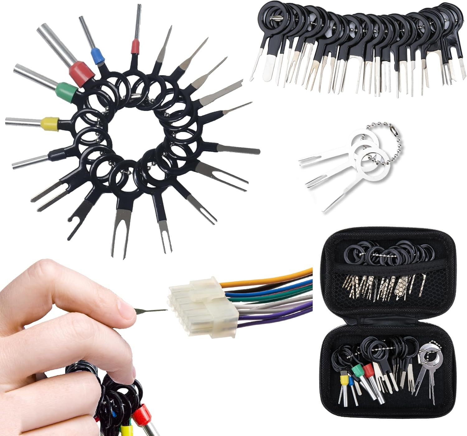 41 PCS Terminal Removal Tool Kit, Depinning Tool Pin Removal Tool, Pin Extractor
