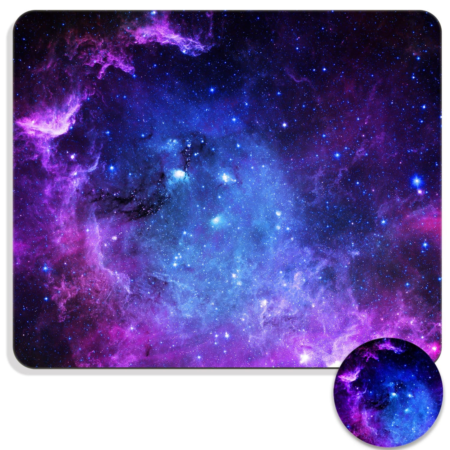 Galaxy Theme Mouse Pad Non Slip Rubber Base for Computer Laptop Wireless Mouse