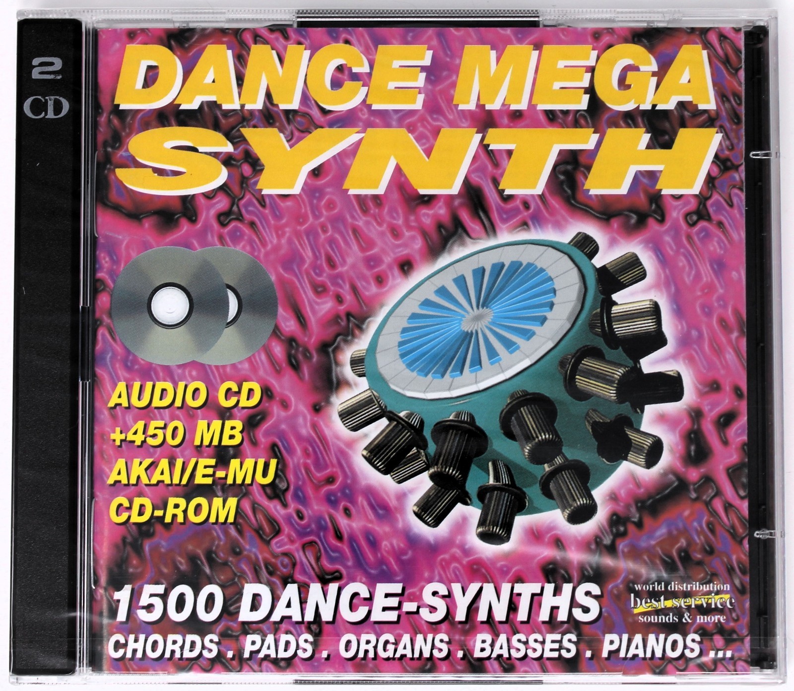 Best Service Dance Mega Synth Akai/E-Mu Sample/Sound Library/Sampling 2 CD NEW