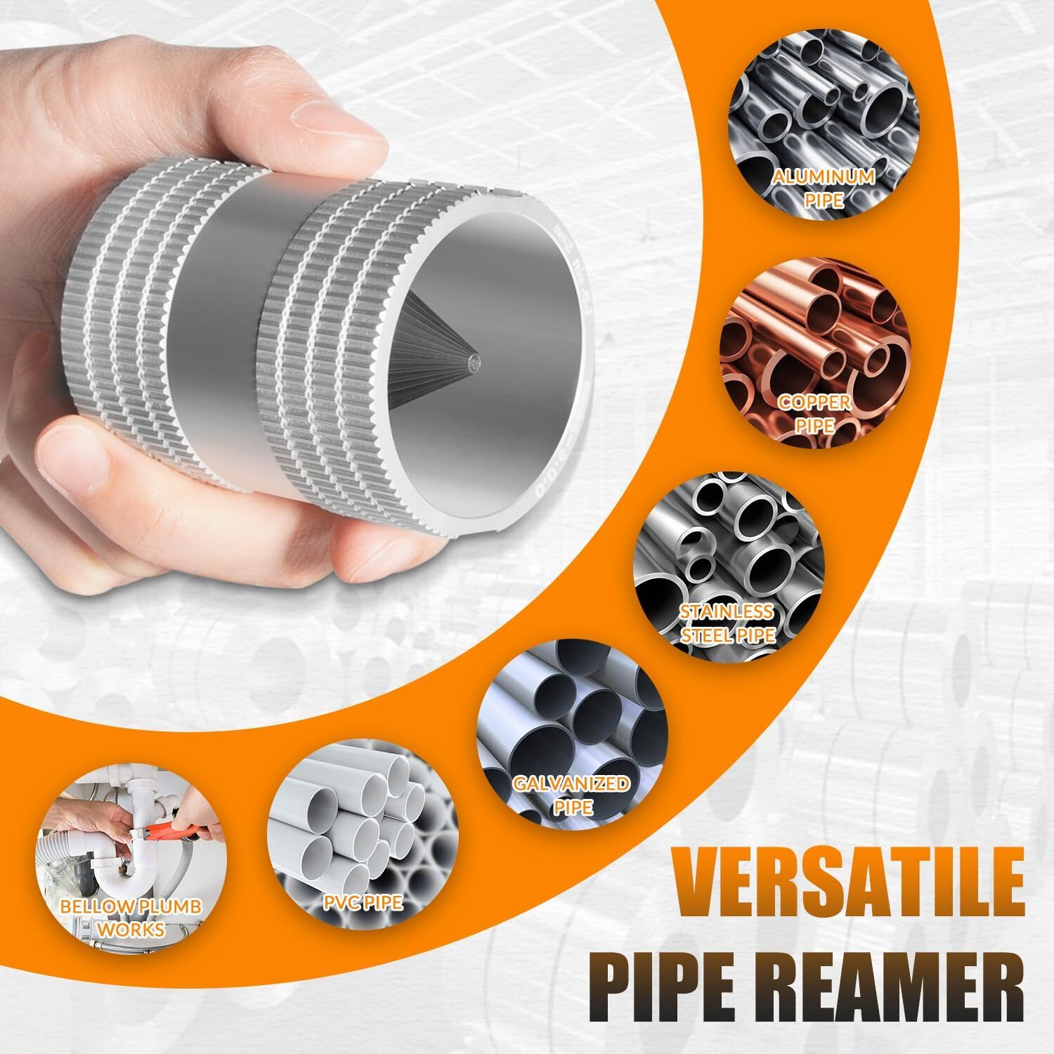 29983 223S Tubing and Pipe Reamer Inner/Outer Copper and Stainless Steel Cutting