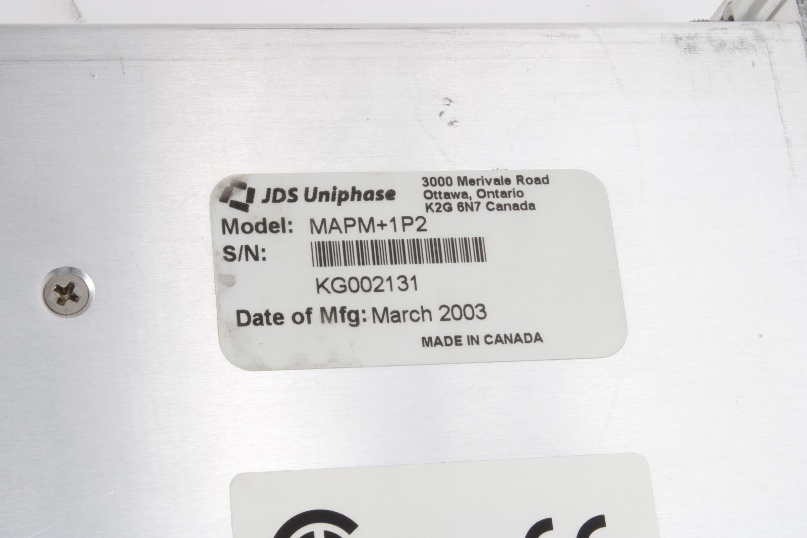 JDS Uniphase MAPM+1P2 Laser Module