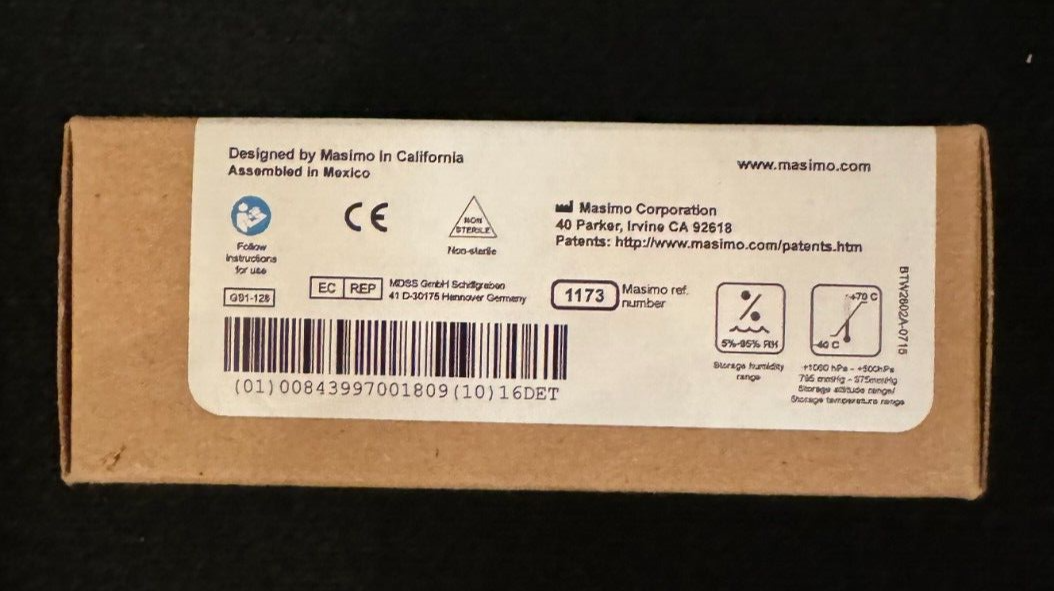 Masimo PC-04, LNOP Series Patient Cable, 4 ft./1.2 m. Ref#1173