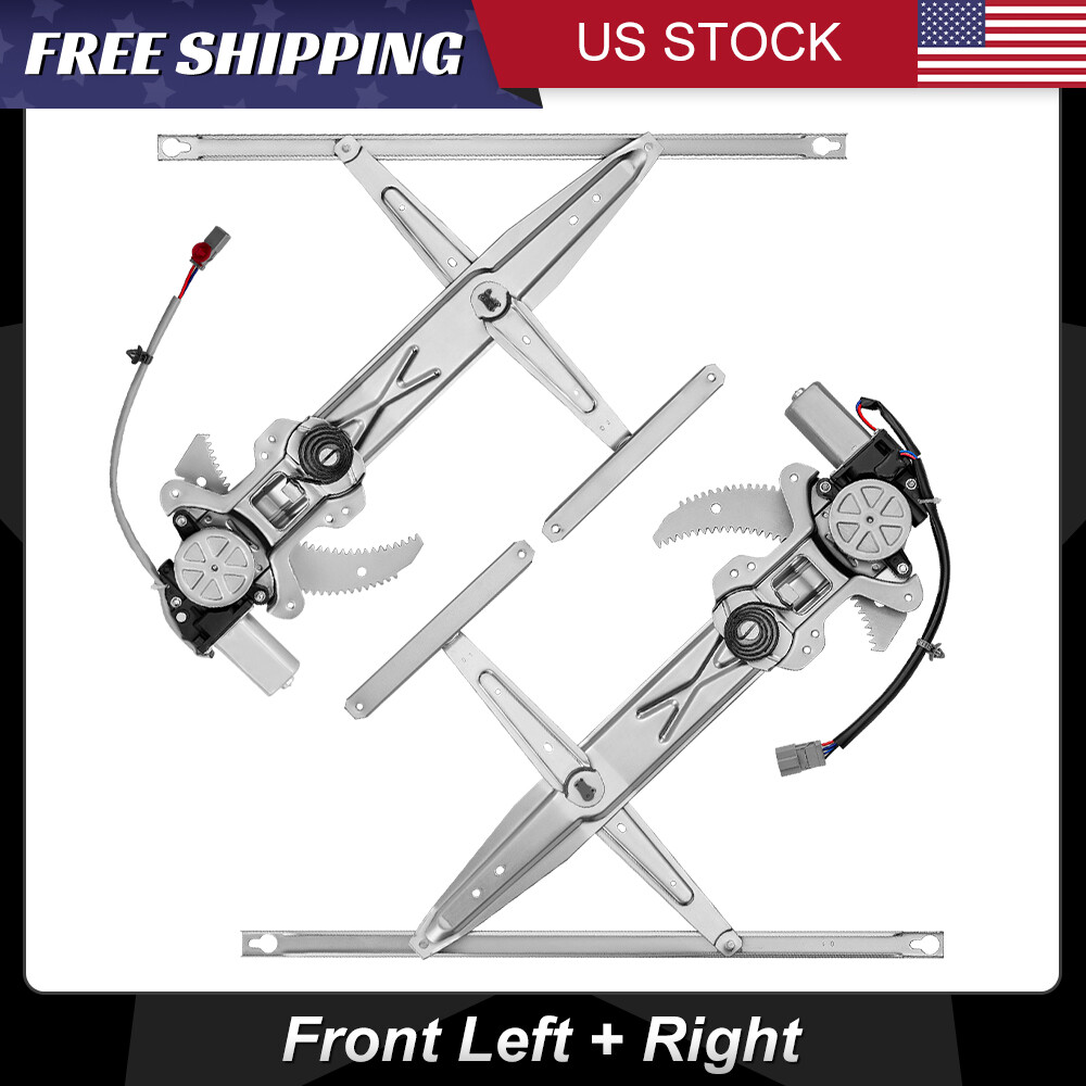 Front Left Right Power Window Regulator with Motor for 96-00 Honda Civic Coupe