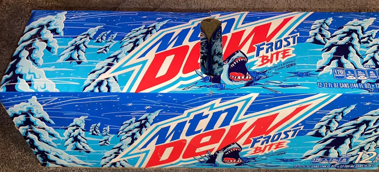 Mtn Dew Frost Bite NEW Sealed Can (1) Discontinued* Limited Edition Mountain Dew