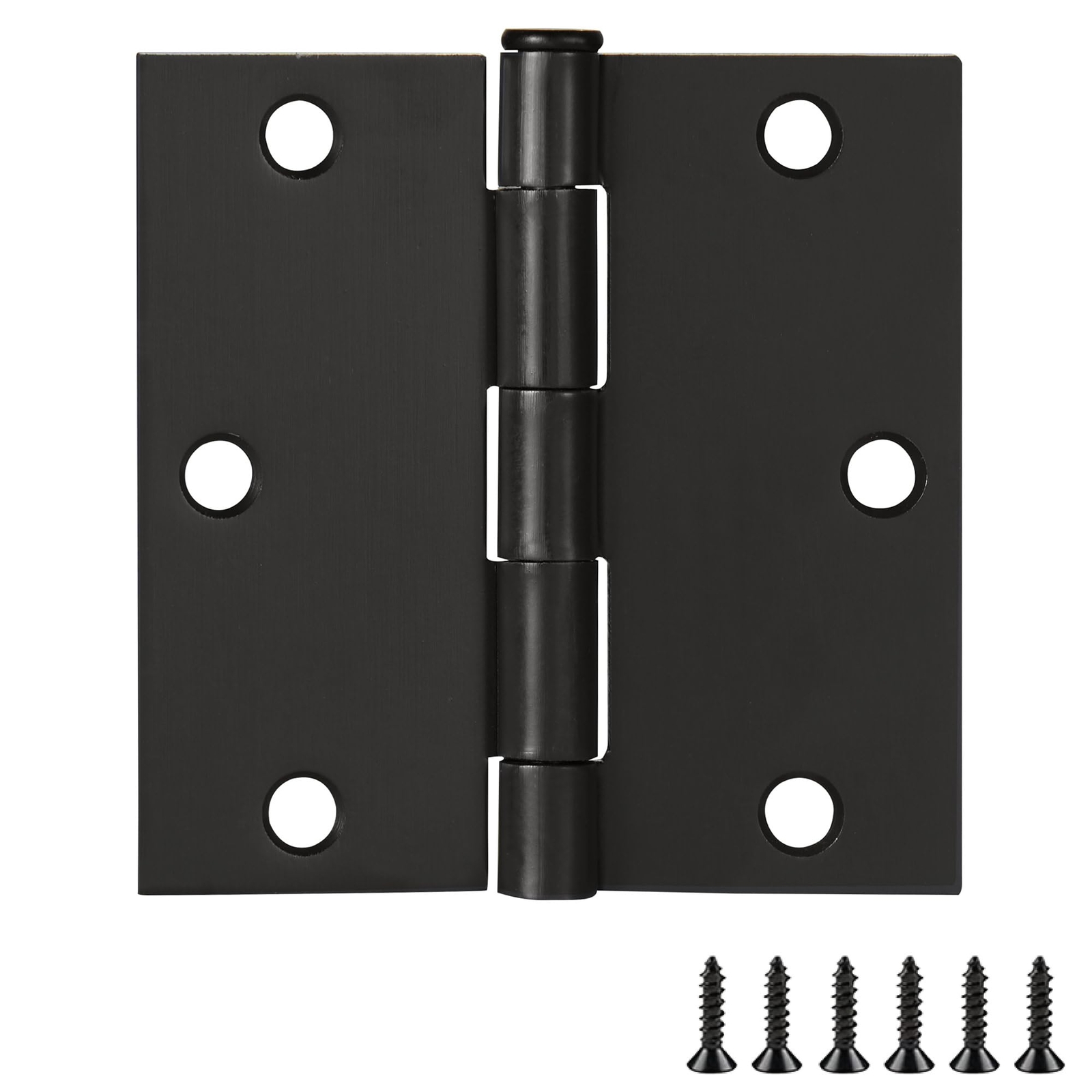 181495 3.5x3.5 Square Corner Hinge Oil Rubbed Bronze 3 Count Door Hardware