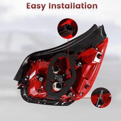 Tail Lights Assembly Compatible with 2013 2014 2015 Chevy Driver Side Outer