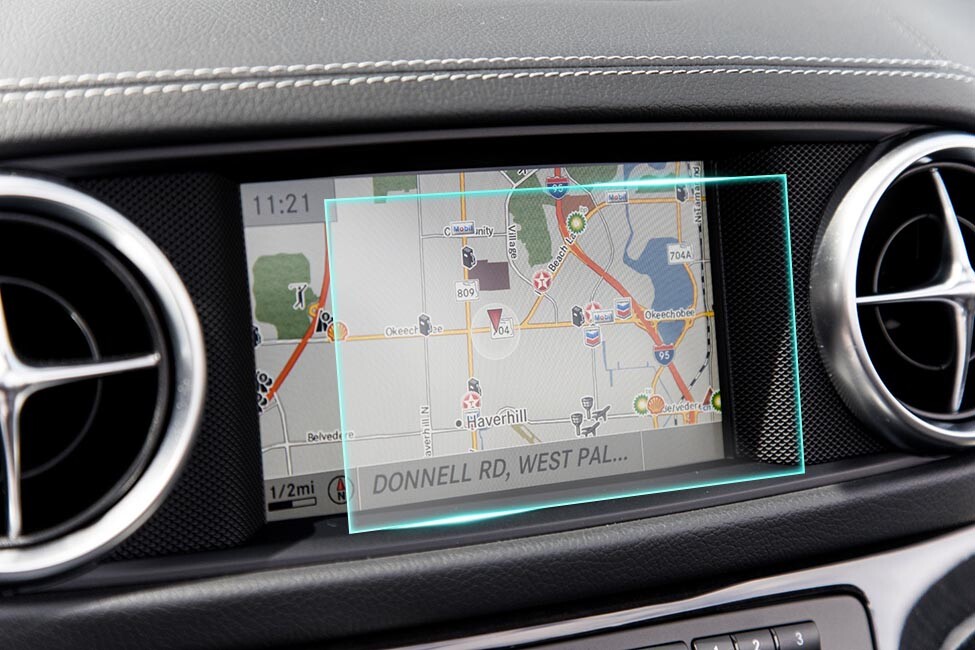 Crystal Clear Screen Protector for 2015 Mercedes Benz SL400 Vehicle Navigation