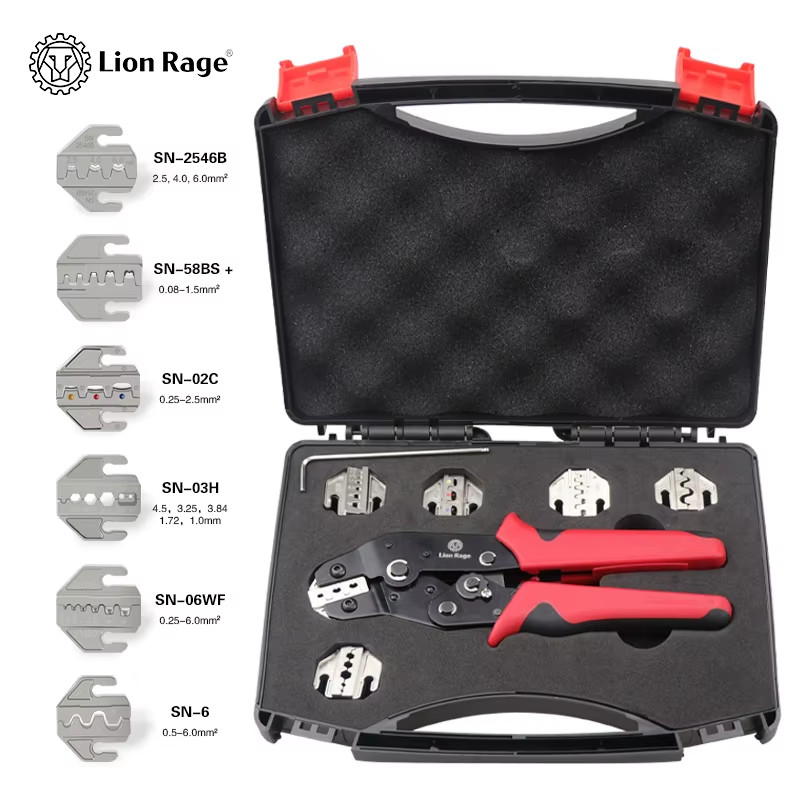 6 in 1 Crimping Pliers SN-58B 5 Jaw Kit for 2.8 4.8 6.3 VH2.54 3.96 2510/Tube/In