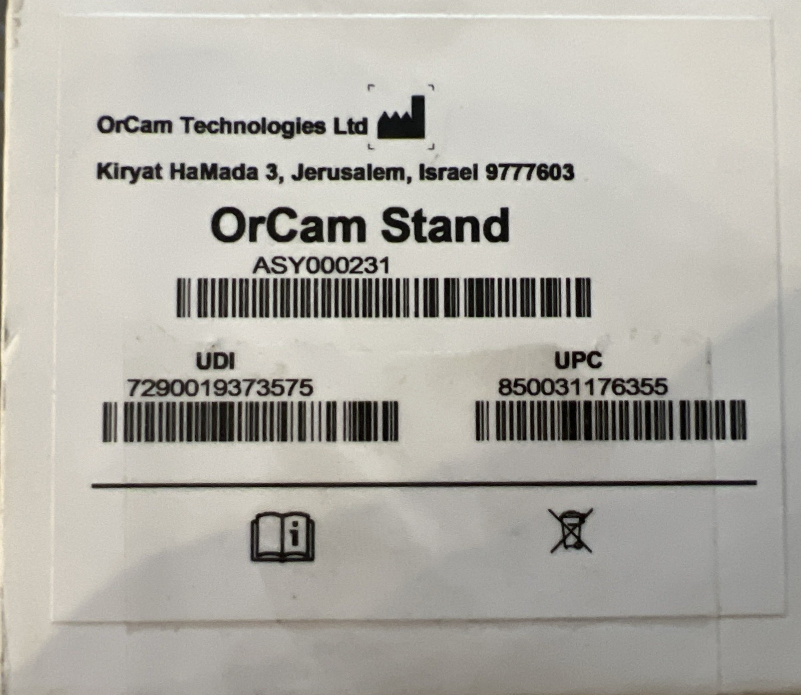 OrCam Stand