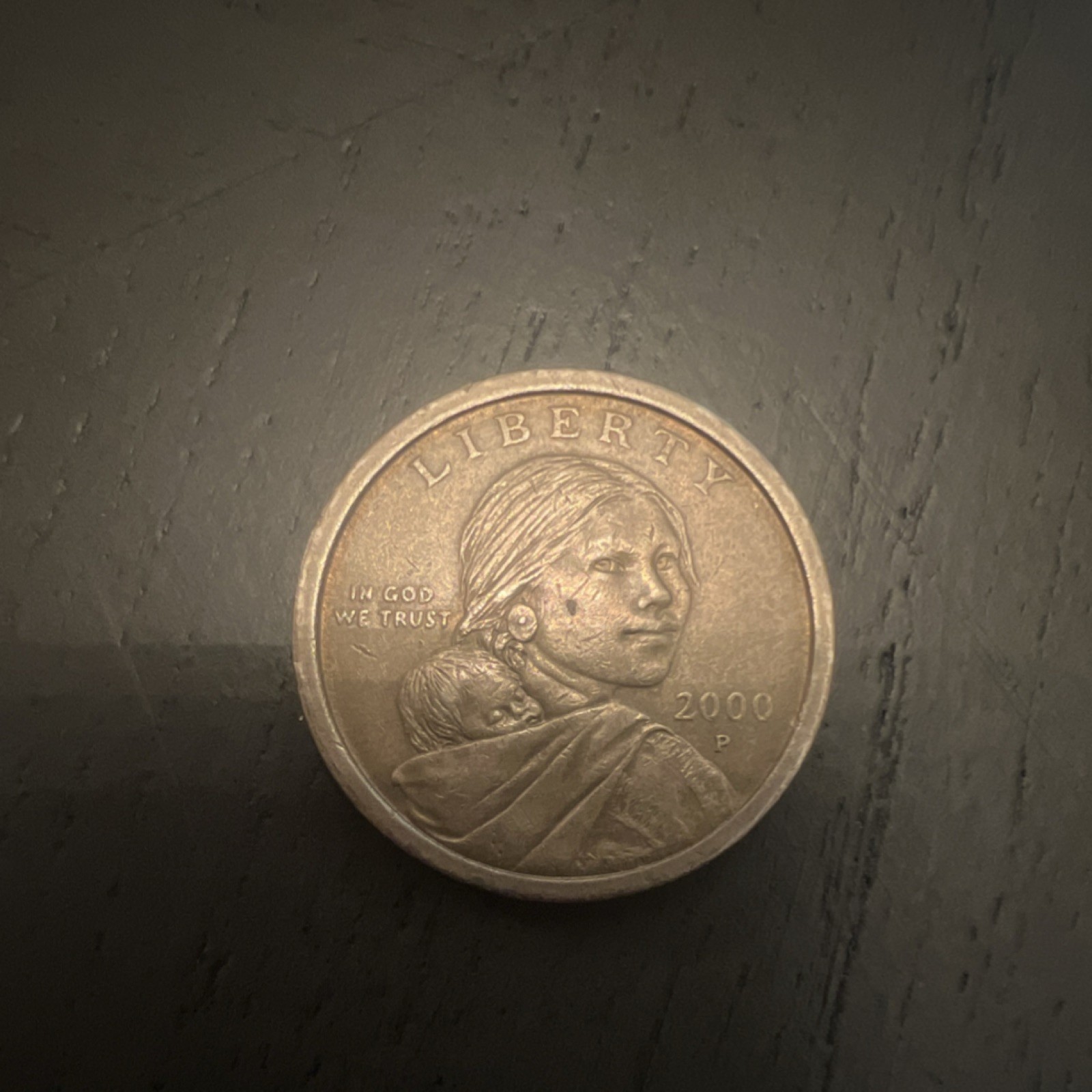 Sacagawea Native American Dollar Coin 2000 P Bronze $1 Philadelphia KM#199