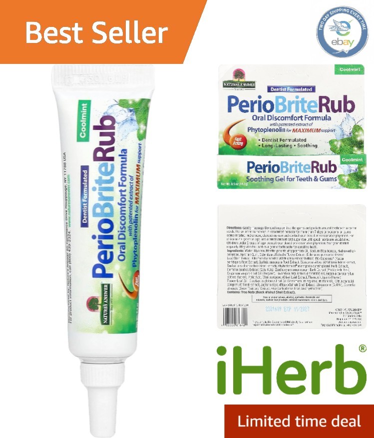 0.5 oz Periorub Dentist-Approved Gel for Healthy Gums & Instant Relief