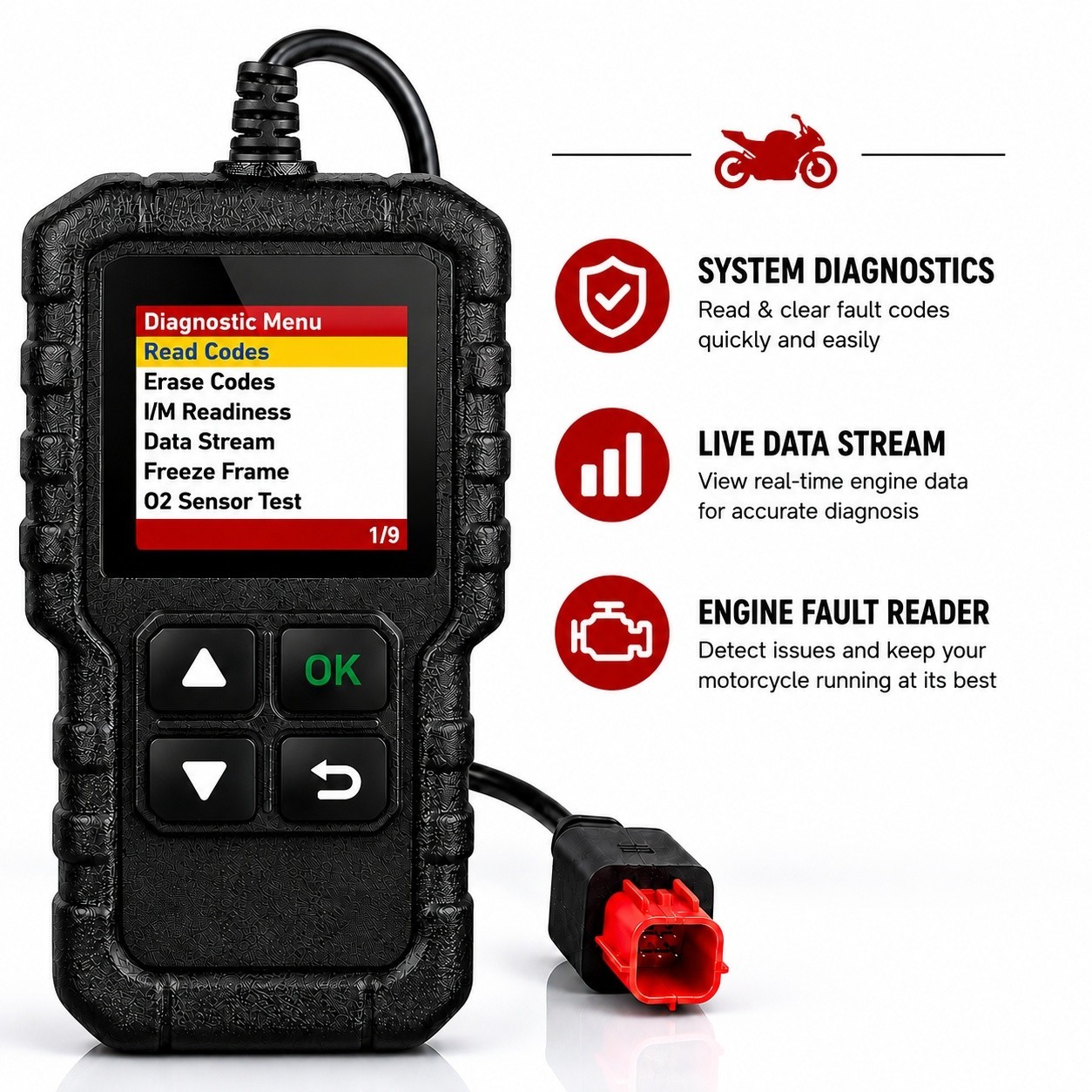 Diagnostic OBD2 Code Reader Scanner for Honda Motorcycle Africa Twin CRF 1100