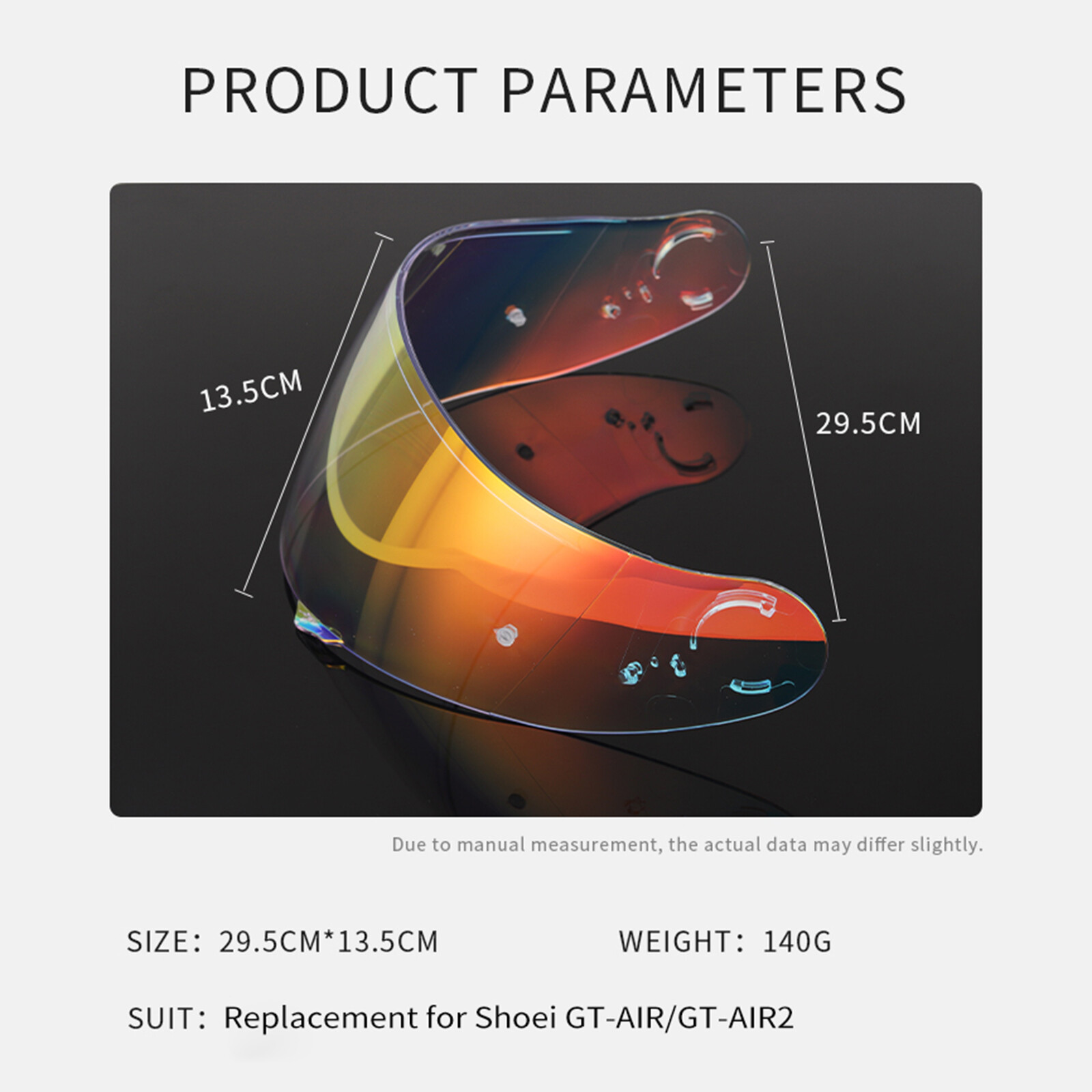 Visor Replacement for Shoei GT- GT-AIR2 Full Face U1V6