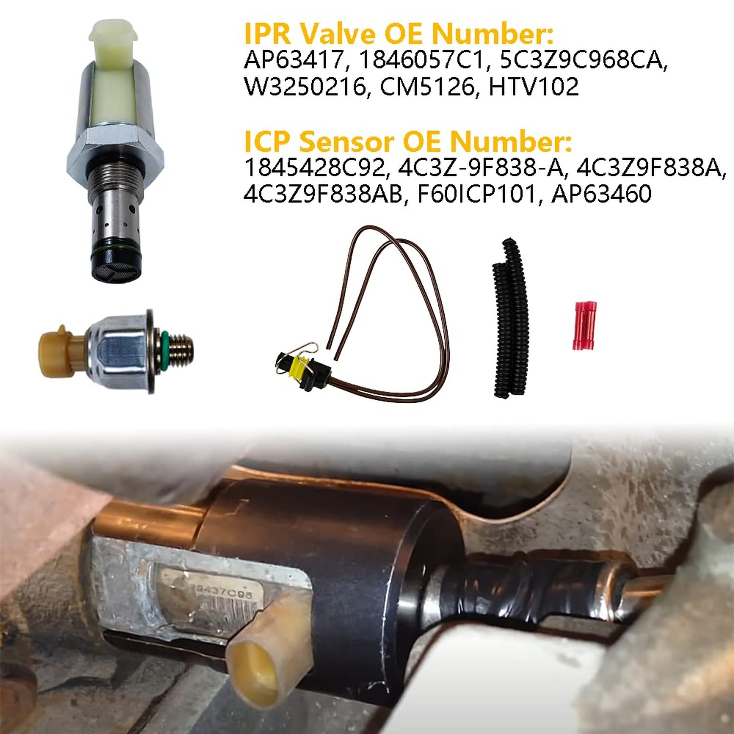 6.0 IPR Valve with ICP Sensor and Pigtail | Replacement for 2003-20... Fast Ship