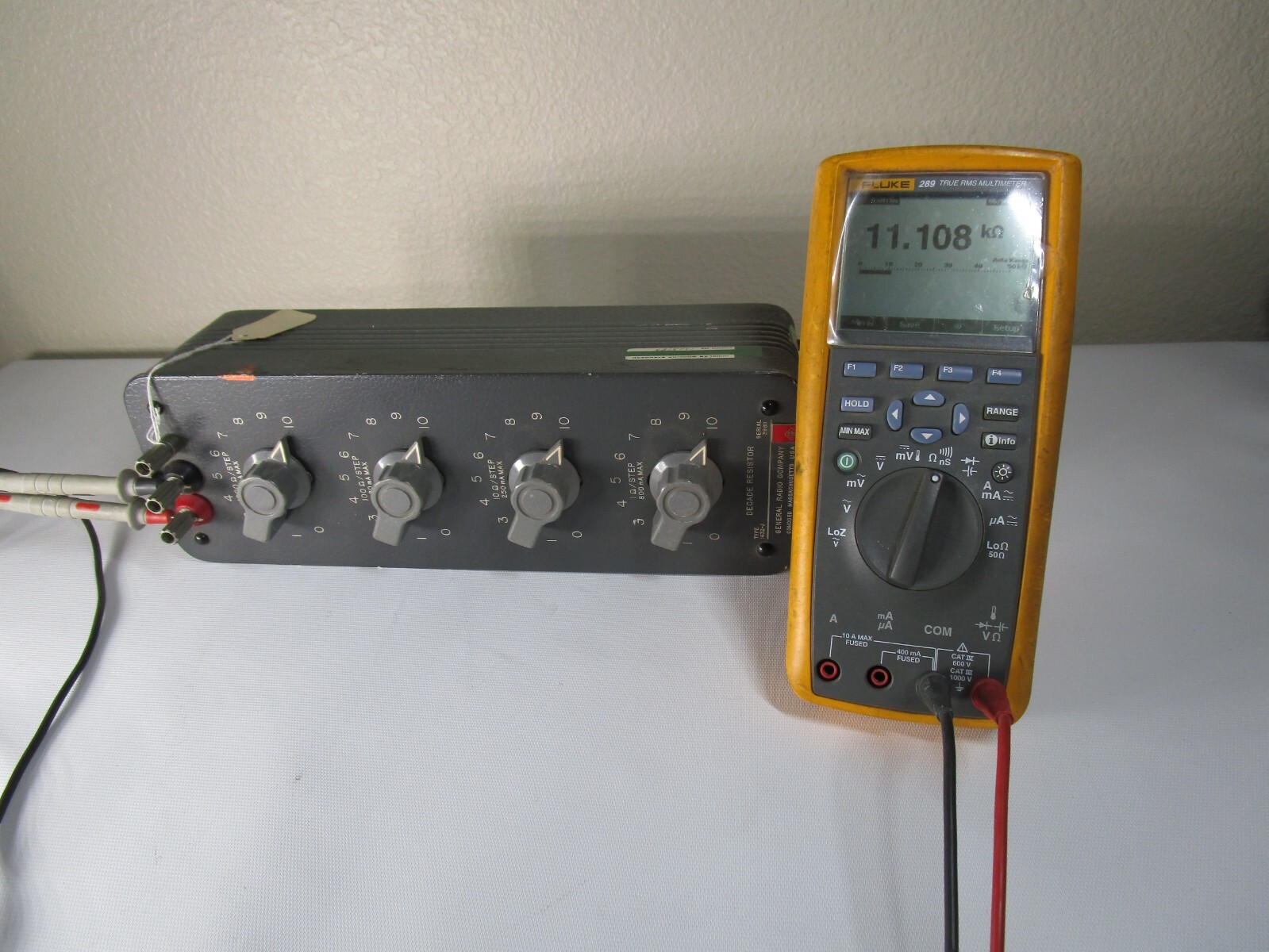 General Radio GR Type 1432-J DECADE RESISTOR, FRESH 1 Year Calibration