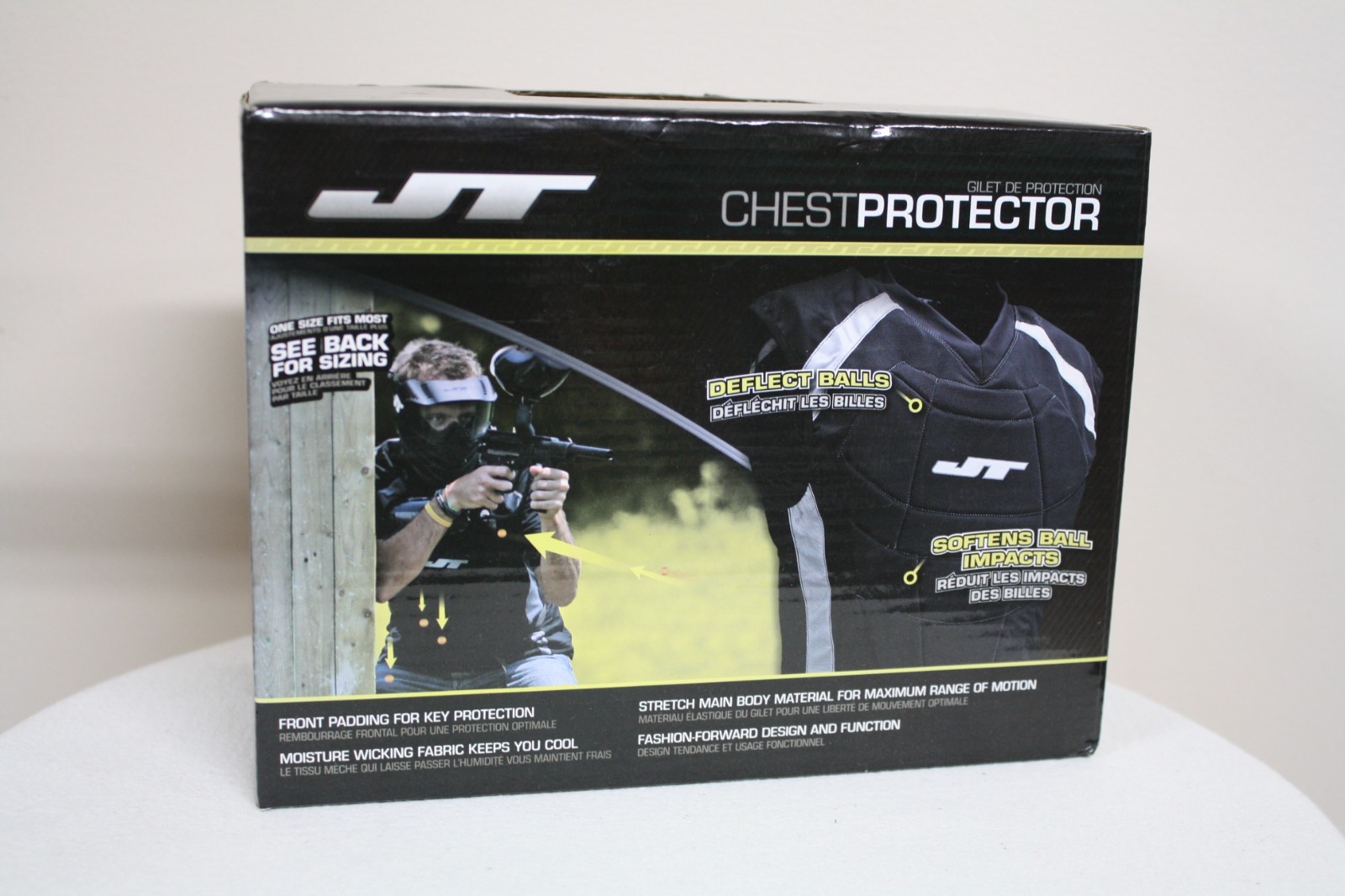 NEW - JT Paintball Black Chest Protector One Size Fits Most See Pic For Size