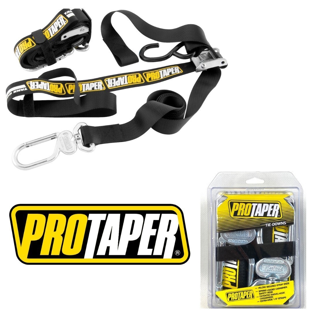 Pro Taper Heavy Duty 1 1/2" Motorcycle Dirtbike ATV UTV Tie Down Straps 022819