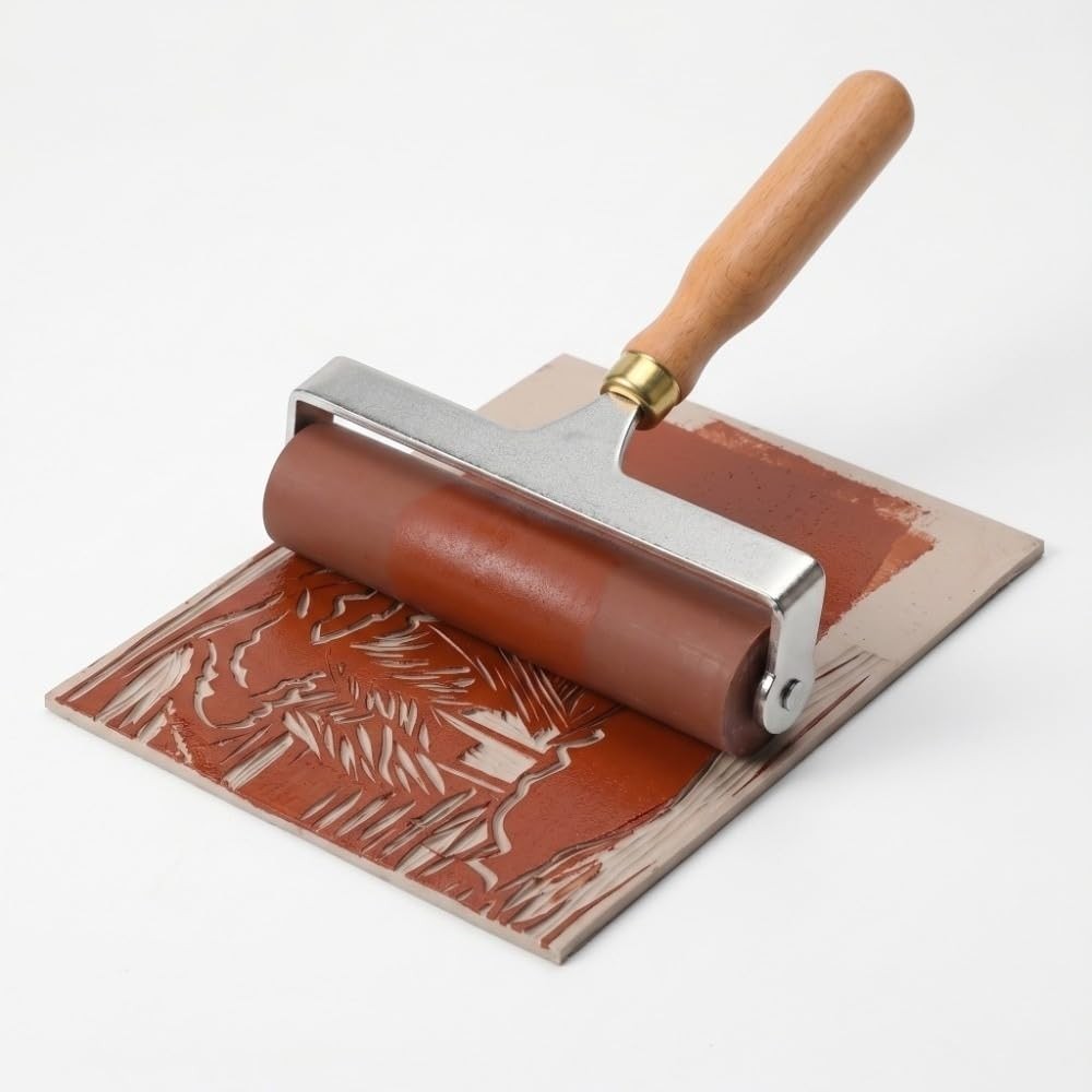Soft Brayer High-Elasticity Roller for Printmaking, Scrapbooking & Art Crafts...