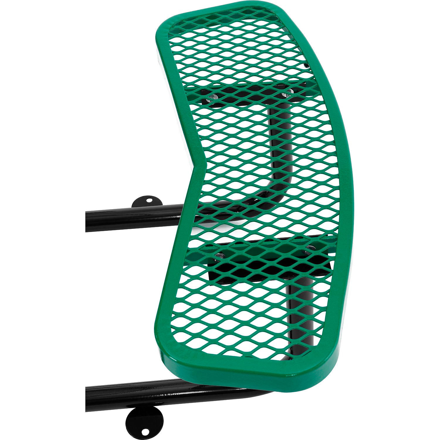 46" Wheelchair Accessible Round Picnic Table Surface Mount Green