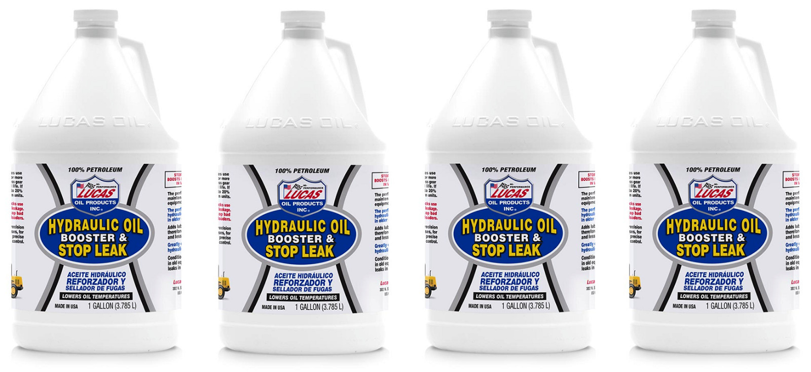Lucas Oil 10018 Hydraulic Oil Booster and Stop Leak Fluid Additive (4 Gallons)