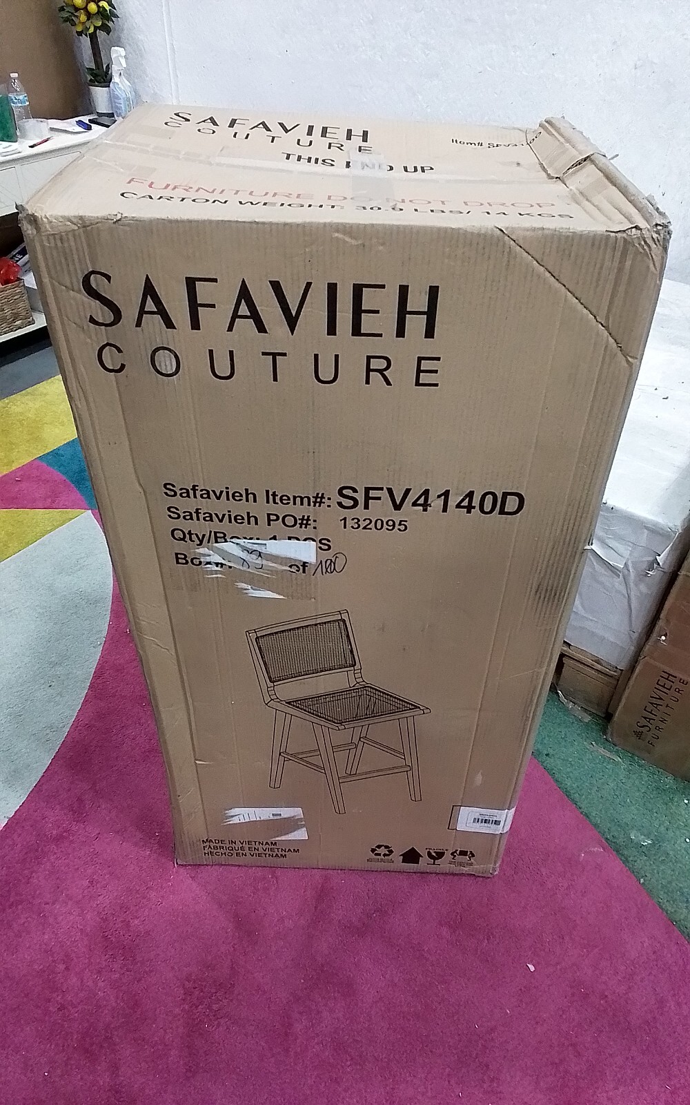 Safavieh HATTIE FRENCH CANE BARSTOOL, Reduced Price 2172739074 SFV4140D