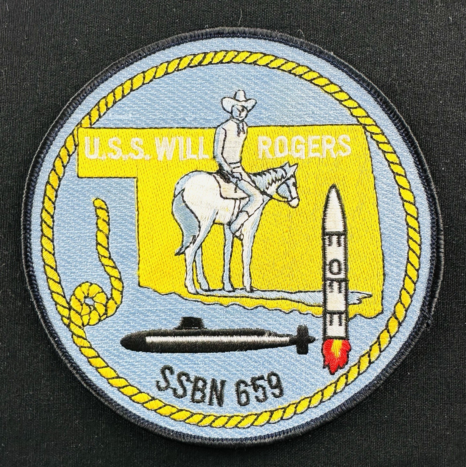 USN Submarine Patch - USS Will Rogers - SSBN 659