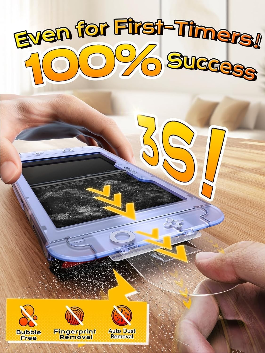 2026 Upgrade: Auto-Align Tempered Glass Protector for Nintendo Switch 2, 2 Pack