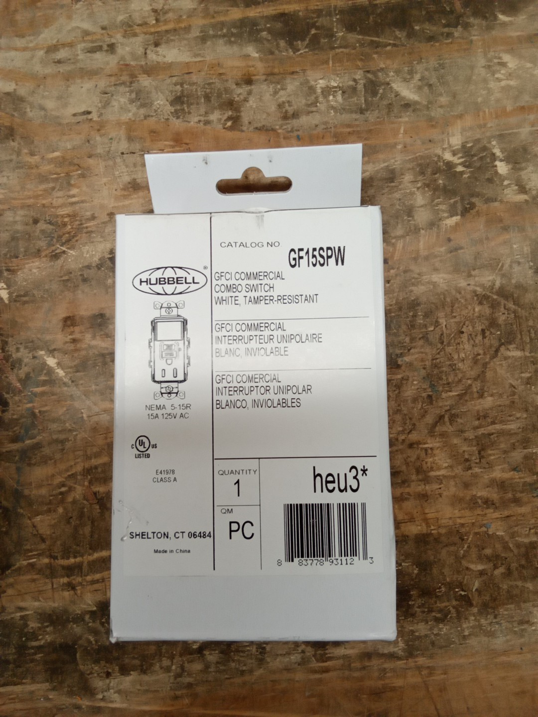 HUBBELL GF15SPW