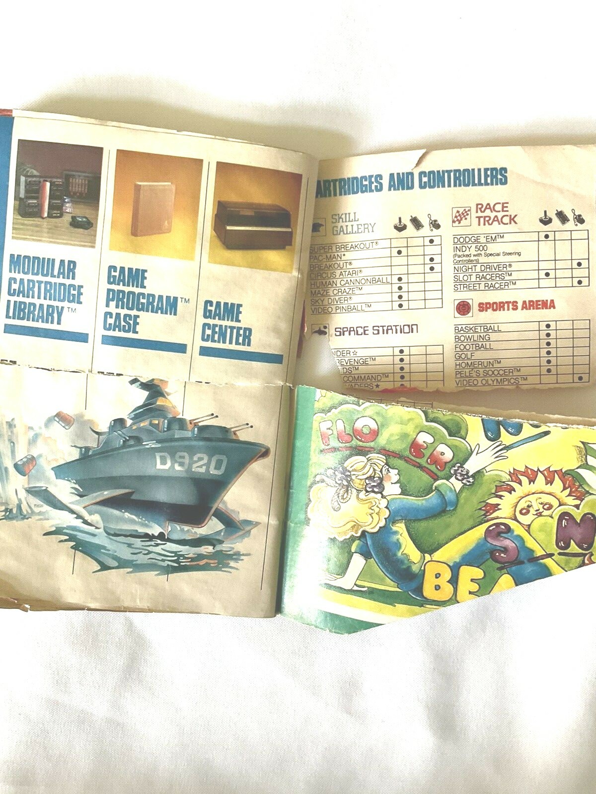 Atari Catalog Only 45 Game Program Cartridges Video Computer System Poor Cond