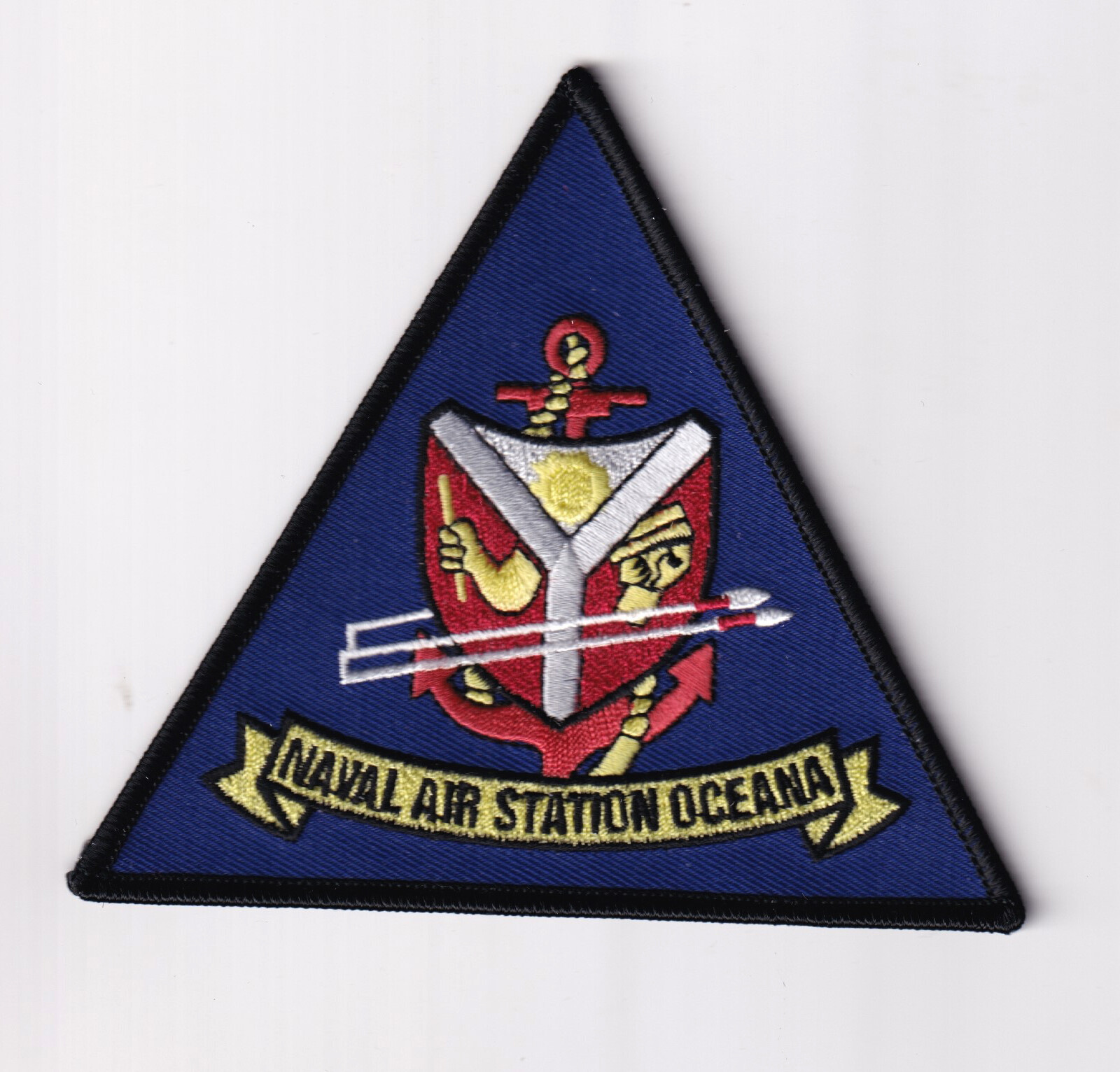 NAS Oceana (Black Edging) Patch – Hook and Loop, 4.5"